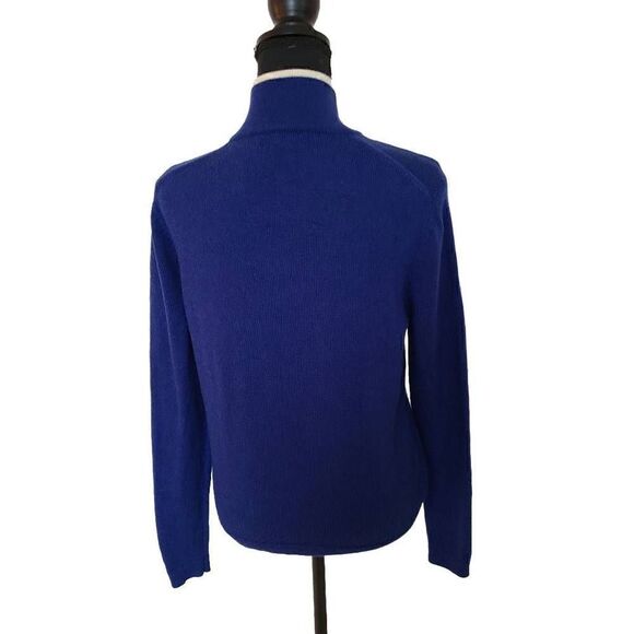 346 Brooks Brothers Royal Blue Merino Wool Sweater Size L - Picture 2 of 12
